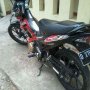 Jual Suzuki Satria F150 Th. 2012 Merah hitam Mulus terawat