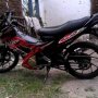 Jual Suzuki Satria F150 Th. 2012 Merah hitam Mulus terawat