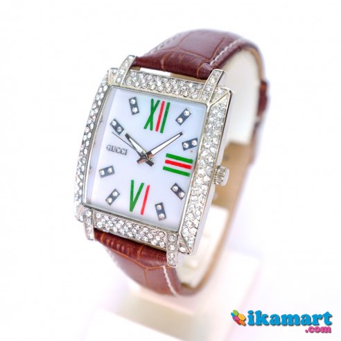 iJam Tangan Wanita Guccii 7813 Brown iJami iTangani