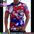 Kaos Pria Import - Super Mario Fullprint