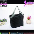 Tas Fashion Wanita - Pretty Black Rhombus Shoulderbag