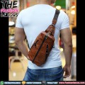 Tas Pria Import - Waistbag 872 Brown