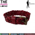 Aksesoris Pria - Gelang Double Thread Maroon