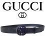 Ikat Pinggang Gucci Metalic Black