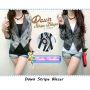 Baju Wanita Import - Down Stripe Blazer