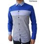 Kemaja Fashion Pria Topman 06 - Blue Stripe