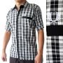 Kemeja Fred Perry Tartan - Black &amp; White