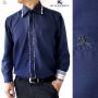  Kemeja Pria Formal Burberry 0107 - Navy