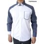 Kemeja Pria Topman 01 - White Grey