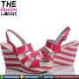 Pinky Stripe Wedges