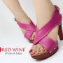 Sepatu Wanita Import - Red Wine Q772-2