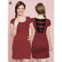 Spandex Maroon Dress