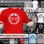 Kaos Captain America Logo 3