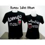 Kaos Couple Romeo Juliet - Black