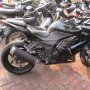 Jual Ninja 250 CC 2010 HITAM Modif ringan