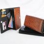 Dompet HP Croco Glossy - Cokelat Gold