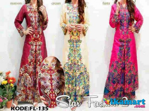  Kebaya  Bordir  FL 135 Fashion Baju Wanita