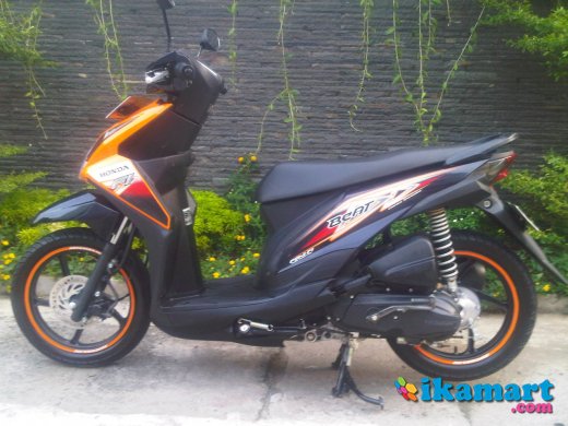 JUAL HONDA BEAT  2013 Orange  Biru Motor 