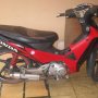 JUAL SUPRA X-125 CW 2007 PLAT DKI MERAH HITAM