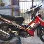 Jual Honda Supra X 125 thn 2009 hitam merah