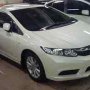 Jual honda all new civic white 2012 tgn 1 km 8.000