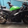 Jual kawasaki zx10 2008 hijau hitam