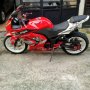 Kawasaki Ninja 250 th 2011 Merah Full Modif Sparepart Import