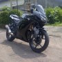 Di jual Ninja 250 R 2011 hitam istimewa jarang pakai