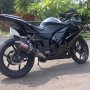 Di jual Ninja 250 R 2011 hitam istimewa jarang pakai