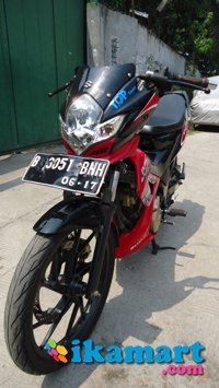 Jual Satria FU Tahun 2012 bulan 6 Merah hitam - Motor