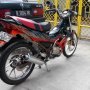 Jual satria fu 150 built up th 2005 Merah hitam