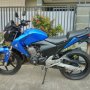 Jual Honda New Megapro Biru 2011 tgn-1 MODIF STREET FIGHTER