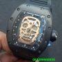 Richard Mille RM052 Black Rose gold Swiss ETA Edition Tengkorak