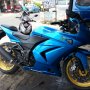 JUAL BU NINJA 250 THN 2010 BIRU FULL ORS