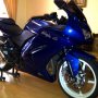 Jual ninja 250 th 2010 Biru bekasi