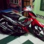 Jual Honda Supra X 125 Thn 2010 Merah hitam