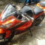 Jual ninja 250fi abs 2013 orange+aksesoris