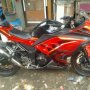 Jual ninja 250fi abs 2013 orange+aksesoris