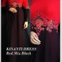 Dress Kinanti Red mix Black