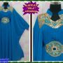 KAFTAN MAROKO OLA SELENDANG PAYET BIRU