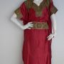 Kaftan Ola Satin New Maroon