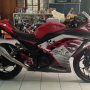 JUAL NINJA 250 FI RED MINT CONDITION FULL AKSESORIS