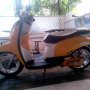 Jual Honda Scoopy 2010 Putih orange Modif Road Race