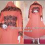 HABIBAH DRESS WITH SHAWL ORANGE