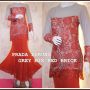 PRADA KURUNG Grey Mix Red Brick