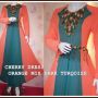 CHERRY DRESS ORANGE MIX DARK TURQOISE