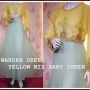 Wardah dress yellow mix  baby green