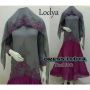 LODYA Dress Grey Baby Purple
