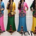 setelan kebaya bordir+rok panjang AM-001