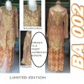 kebaya tille payet kombinasi bordir